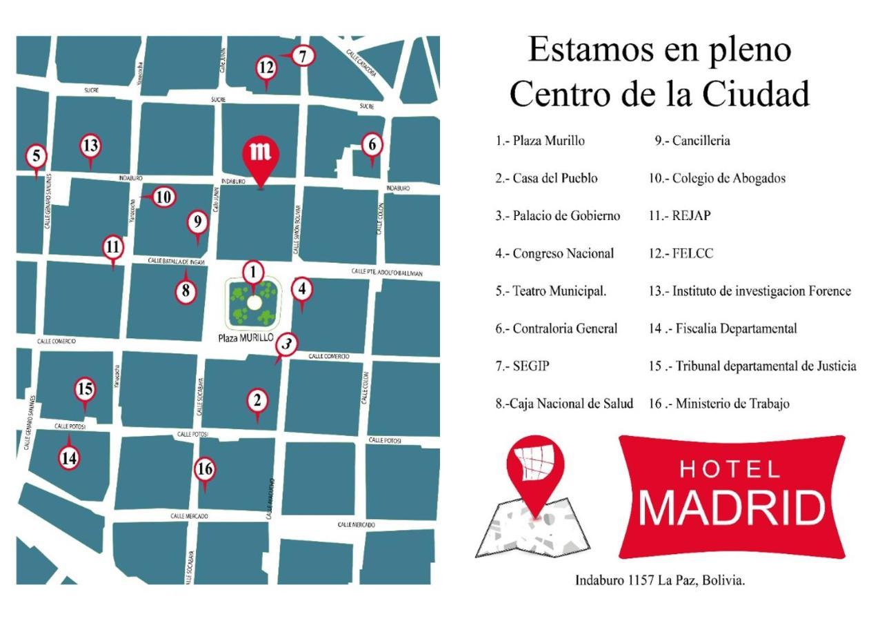 Hotel Madrid Ла-Пас Екстер'єр фото